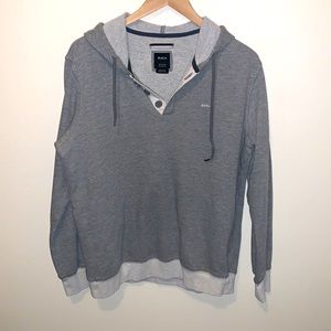 RVCA Gray Pullover Hoodie